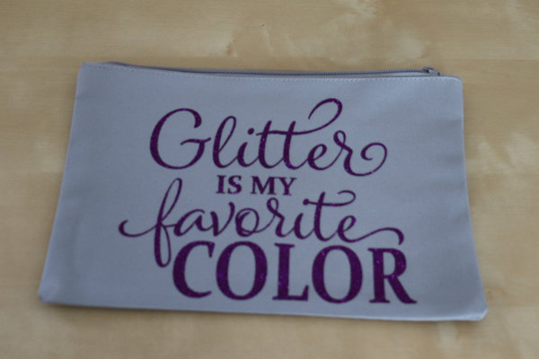 Kosmetiktäschchen "Glitter is my favorite color"