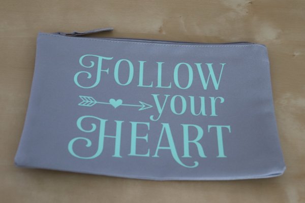 Kosmetiktäschchen "Follow your heart"